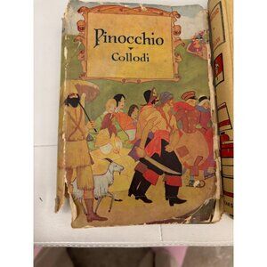 Pinocchio By Collodi Vintage Hardcover Book Illustrated By Sears